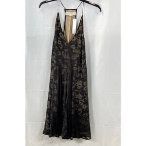 Stella McCartney Black & Nude Floral Dress Sz. 42